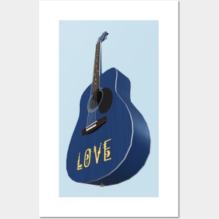 Blue Guitar – Music be the food of love Posters and Art